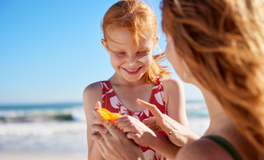 With beach days on the horizon, reduce your risk of skin cancers by wearing sunscreens and protective clothing.